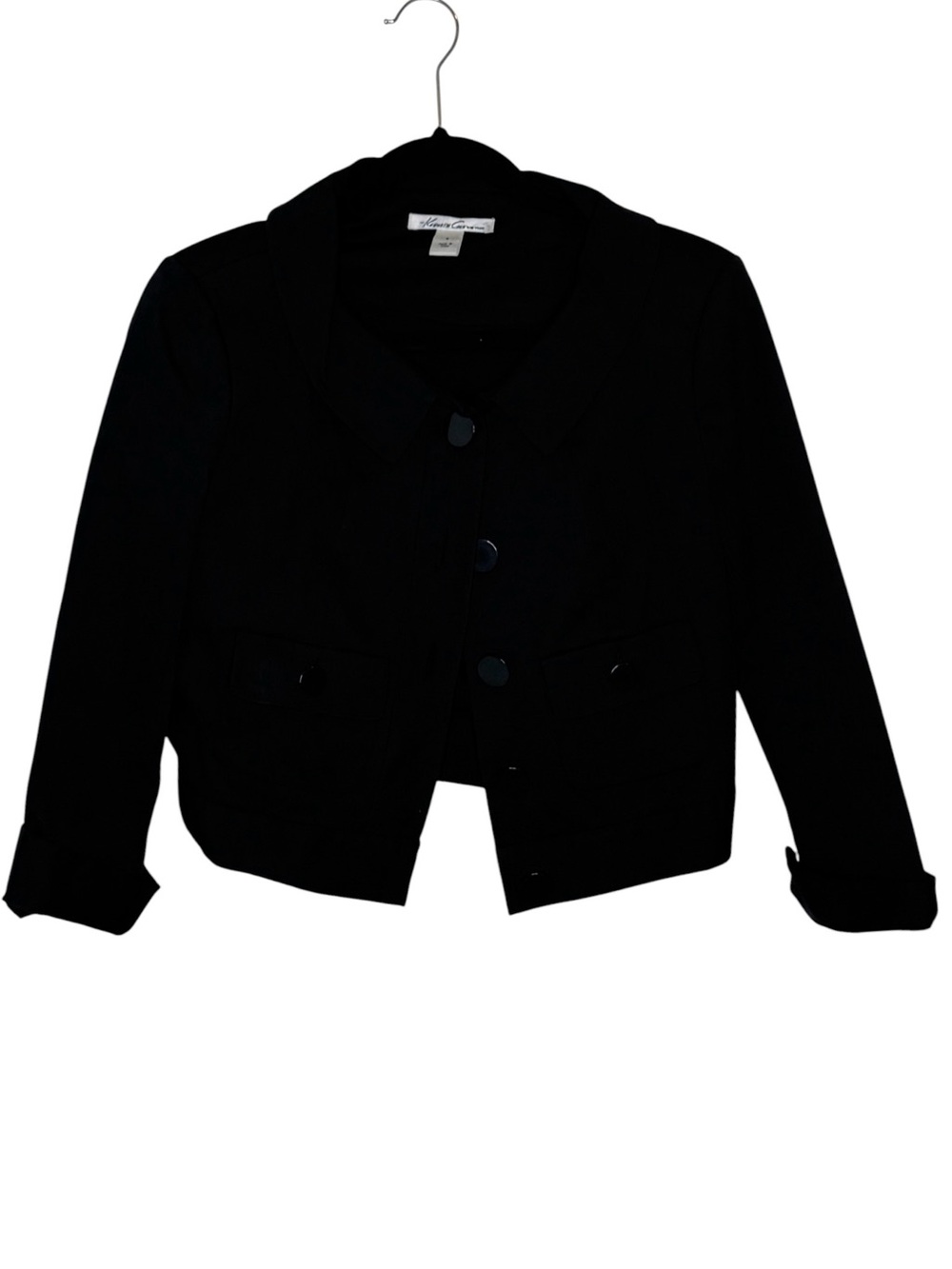Kenneth Cole New York Black Girls' Cropped Blazer